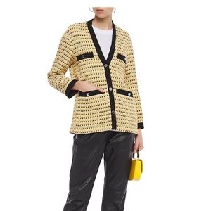 Maje Visidore Tweed Cardigan